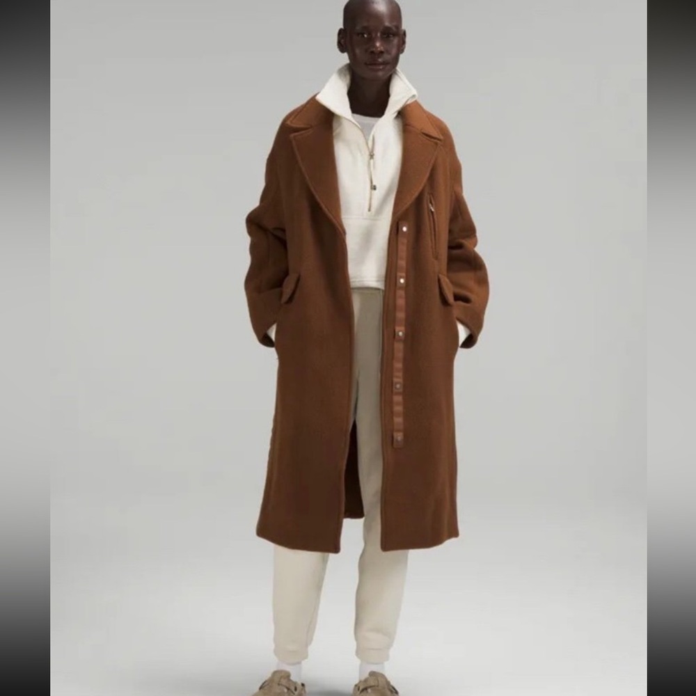 Lululemon wool long coat 10